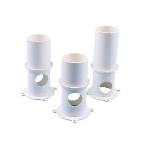 Nivelador de piso de PVC de 10-15 mm con orificio para conducto para instalación en losa de hormigón - Product Image 1