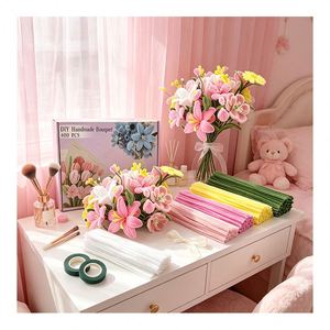 Kit de Arte Educativo DIY: Material de Limpiapipas de Terciopelo de 10mm para Proyectos de Manualidades y Decoraciones Creativas con Limpiapipas para Niños - Product Image 4
