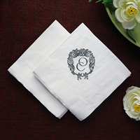 Serviettes en papier personnalisées avec monogramme imprimé et agitateurs à boisson en acrylique assortis, ensemble de décoration de table de cocktail pour mariage