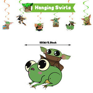 Cartone animato di alta qualità Cool <span class=keywords><strong>Star</strong></span> Yoda guerra tema festa di compleanno decorazioni Set con palloncini Banner decorazione per bambini - Product Image 5