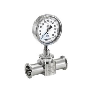 Manomètre à diaphragme sanitaire Ashcroft 1036 en acier inoxydable avec raccord radial et axial - Product Image 3