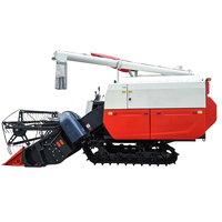 Moissonneuse-batteuse chenillée agricole chinoise 4LZ-6.0 à alimentation complète pour riz paddy, à vendre aux Philippines