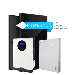 ระบบจ่ายไฟสำรองแบบออฟกริด 10000W พร้อมแบตเตอรี่ลิเธียมไอออน 5KW 10KW 15KW 25KW สำหรับระบบพลังงานแสงอาทิตย์ ชุดอุปกรณ์พลังงานแสงอาทิตย์ 51.2V5 - Product Image 2