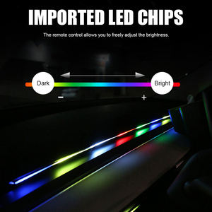 Nueva lámpara <span class=keywords><strong>LED</strong></span> <span class=keywords><strong>de</strong></span> acrílico <span class=keywords><strong>para</strong></span> Interior <span class=keywords><strong>de</strong></span> coche, carga USB y luz dinámica fluida <span class=keywords><strong>para</strong></span> salpicadero, modificación <span class=keywords><strong>de</strong></span> luz ambiental colorida - Product Image 5