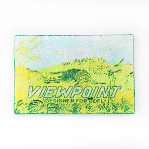 Factory Weaving Machine Making High Quality Damask Woven Label Garment Clothing Labels