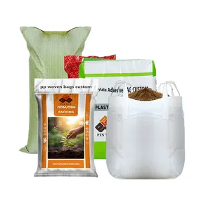 밀가루 옥수수 옥수수 곡물 쌀 종자 사료 폴리 프로필렌 25kg 50kg 포장 PP 짠 가방