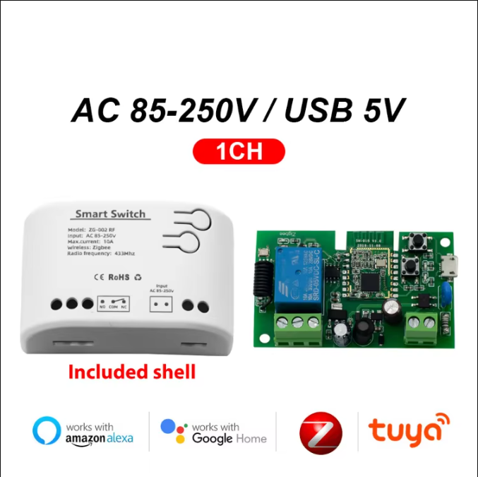 1CH AC85-250V Tuya (version Zigbee)