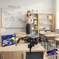 Kit de Robot Araña Educativo STEM de ACEBOTT, Kit de Codificación DIY con Código ACE, ESP8266 WIFI APP, Kit de Robot para Niños, Compatible con Arduino