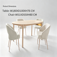 Fauteuil d'appoint rembourré en tissu avec pieds en bois, style nordique, pour salon, salle à manger, maison et restaurant, vente en gros