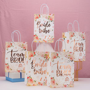 Sacs de décoration de mariage de la mariée d'équipe Fournitures de fête du Ramadan et de la remise des diplômes Invités Soyez merci Cadeaux de douche de bébé - Product Image 1