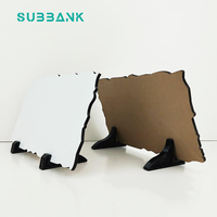 Substrat Blanc Vierge Sublimation Carré Rectangle Pierre Tailles Assorties Artisanat Plaque Vente en Gros Ardoise Photo à Sublimer