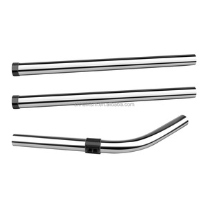 Tubes d'extension universels chromés avec poignée courbée pour aspirateurs verticaux et bidons - Product Image 1