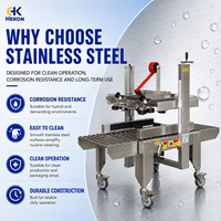 Machine de scellage de cartons semi-automatique HEKON HK-5050G, réglable, en acier inoxydable, pour boîtes en carton