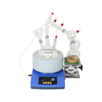 Distillateur à chemin court fractionnel sous vide de laboratoire 2L 5L 10L 20L pour l'extraction – Kits de distillation à chemin court en verre