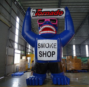 Modèle gonflable animal d'orangs-outans de dessin animé de gorille de personnage gonflable géant extérieur pour la promotion - Product Image 2