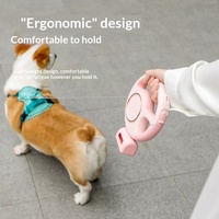 Correa Retráctil para Perro con Luz LED y Recargable por USB, Dispensador de Bolsas para Desechos, 3m, para Paseos Nocturnos