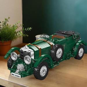 AL10166 Vintage Car Construction Toy ABS <b>Building</b> <b>Block</b> Set for 14 Years & up Furniture Ornament - Product Image 1