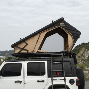 Carpa de Techo Rígida de Montaje Automático con Amortiguador de Gas, Despliegue Rápido, Triangular de Aluminio, para 2 Personas, para SUV, Camioneta, Furgoneta - Product Image 2