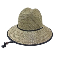 Mat Grass Bound Drapeau américain Chapeau de surf en paille Sombrero mexicain pour homme