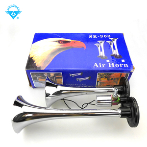 แตรลม12โวลต์24โวลต์รถรถบรรทุกโครเมี่ยมคู่ทรัมเป็ตคอมแพ็คแอร์แตร150DB เสียงดัง - Product Image 6