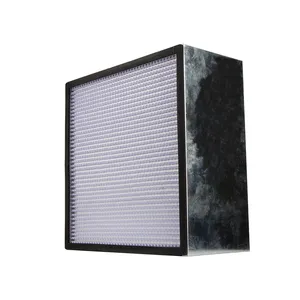 industrial hepa filter manufacturers Customized Size H14 99.999% Deep Pleat Fiberglass Partition Hepa air filter