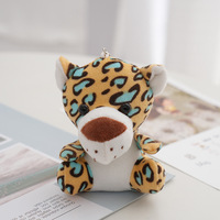 Porte-clés en peluche d'animaux de la jungle en gros - Porte-clés mignon singe, tigre, lion, éléphant, jouet en peluche doux pour la promotion
