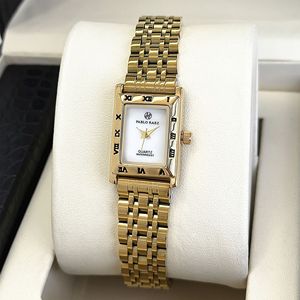 Golden Lady Square Steel <b>Bracelet</b> Watch - Luxury and Simple Watch with <b>Shell</b> Design - Gift for Ladies - Product Image 6