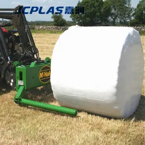 25mic 500毫米750毫米青贮膜塑料草捆牧草拉伸膜包裹吹制农业青贮膜