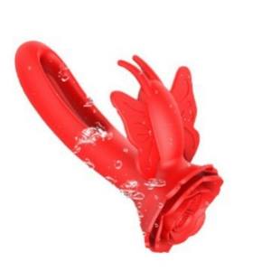 ของเล่นทางเพศรูปผีเสื้อ ดิลโด้ ไวเบรเตอร์กระตุ้นจุดจีสำหรับผู้หญิง สวมใส่ได้ กระตุ้นคลิตอริส ชาร์จผ่าน USB กันน้ำ 100% ไม่ใช้สารหล่อลื่น - Product Image 1