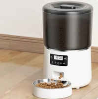 Mangeoire à chat WiFi 4L pour l'alimentation à distance Mangeoire intelligente pour l'alimentation à distance Mangeoires automatiques intelligentes pour chats