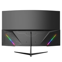 Écran PC incurvé QHD DP de 32 pouces, 1K/2K/1440P, 144Hz/165Hz, 1MS, moniteur de jeu LED incurvé