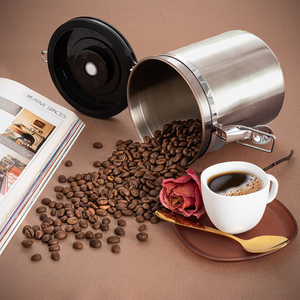 Contenitore Ermetico Personalizzato in Acciaio Inox <span class=keywords><strong>per</strong></span> Alimenti da Cucina con Indicatore di Data <span class=keywords><strong>per</strong></span> Caffè in Grani, Macinato, <span class=keywords><strong>Zucchero</strong></span>, Tè, Farina, Cereali - Product Image 5