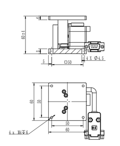 WMZ-8T मोटर चालित एकल जेड अक्ष मंच उठाने Positioner चरणों सस्ते कीमत प्रकार रैखिक गेंद असर मोटर चालित चरणों - Product Image 4