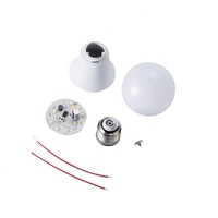 Grosir 9W/12W/15W bohlam LED bahan baku suku cadang E27 B22 DOB SKD SMD aluminium perumahan Pc Cover 2835 Chip
