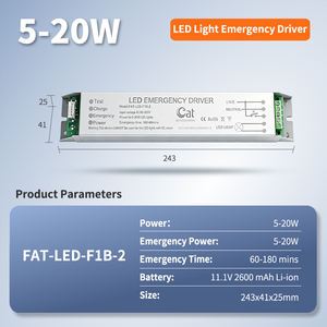 <span class=keywords><strong>Driver</strong></span> per Pannello LED DC220V 5-20W, Kit di Emergenza per Illuminazione LED, Ballast di Emergenza - Product Image 4