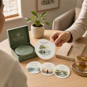 Tarjetas de Meditación Personalizadas, Tarjetas de Respiración y Gratitud, Tarjetas Flash para Yoga, Estudio de Bienestar, Terapia, OEM, Venta al Por Mayor, Papel - Product Image 4