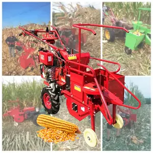 Cosechadora y empacadora de maíz de alta calidad, máquina cosechadora de maíz todo en uno, máquina cosechadora de maíz