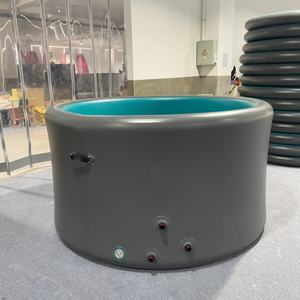 Piscine <span class=keywords><strong>gonflable</strong></span> ronde en PVC avec sièges, 2x1m, prix d'usine personnalisé, en tissu Drop Stitch - Product Image 2