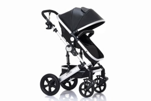 Fournisseur chinois de poussettes de luxe pour bébés, vente directe, poussette 3 en 1 avec siège surélevé - Product Image 4