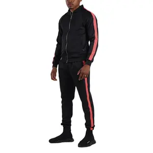 Großhandel Männer Unisex Trainings anzug Jogger Trainings anzug benutzer definierte Logo Designer reflektierende Jacke Reiß verschluss Hose zweiteilig gesetzt