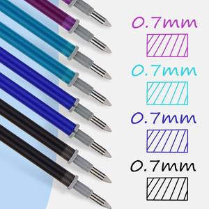 Recargas <span class=keywords><strong>borrables</strong></span> de varios colores de 13cm, recambios de bolígrafo de colores reemplazables de 0,7mm, recambios de tinta de repuesto de colores múltiples para bolígrafo - Product Image 1