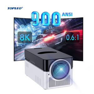 Máy chiếu <span class=keywords><strong>mini</strong></span> thông minh di động Topleo 1080p Android 11, máy chiếu video rạp hát gia đình, độ phân giải 8k, đèn LED HY450 Pro - Product Image 1