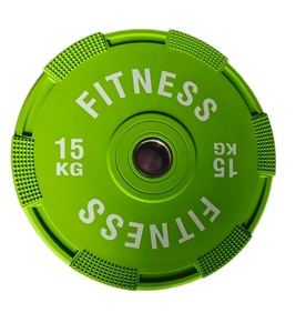 Gym Equipment Macaron Colored Large Hole Full Rubber Barbell Plates Unisex for Weight Lifting <b>Strength</b> <b>Training</b> - Product Image 5