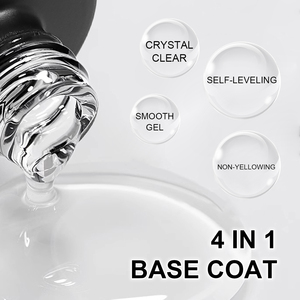 ICE <span class=keywords><strong>NOVA</strong></span> 4 en 1 Capa Base, Adhesivo para Diamantes de Uñas, Refuerzo y Adhesivo para Puntas de Uñas, Esmalte en Gel Removible de 10ml Sin HEMA - Product Image 2