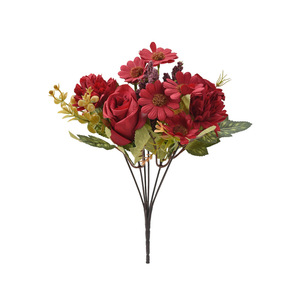 อุปกรณ์ประกอบฉากถ่ายภาพสไตล์ชนบท LUYI ดอกเดซี่ ดอกกุหลาบเปอร์เซีย ดอกไม้ประดิษฐ์ ช่อดอกไม้แบบถือ ช่อกุหลาบฟิลลิส - Product Image 4