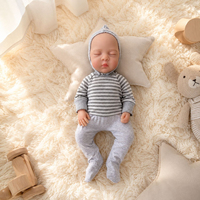 Poupée Reborn en silicone souple corps entier, corps solide, poupée réaliste faite à la main, compagnon éducatif pour enfants