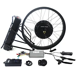 Greenpedel-freno de disco barato, 48v, 1000w, Kit de bicicleta eléctrica con batería incluida, bricolaje, China