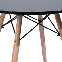 Ventes directes d'usine Table basse sur pied en bois Salle à manger 2 4 personnes Table ronde moderne du milieu du siècle pour cuisine Salon