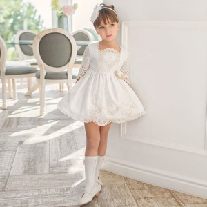 Proveedor <span class=keywords><strong>de</strong></span> <span class=keywords><strong>Ropa</strong></span> Infantil OEM, Vestidos <span class=keywords><strong>de</strong></span> Encaje Bordados Españoles <span class=keywords><strong>de</strong></span> Alta Gama <span class=keywords><strong>para</strong></span> Niñas <span class=keywords><strong>de</strong></span> 2 a 12 Años - Product Image 1