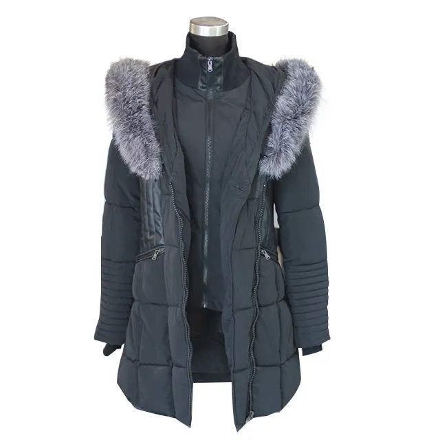 2022 big fur collar ladies padded parka jacket for winter jacket popular new women's autumn and winter fashion suit coat